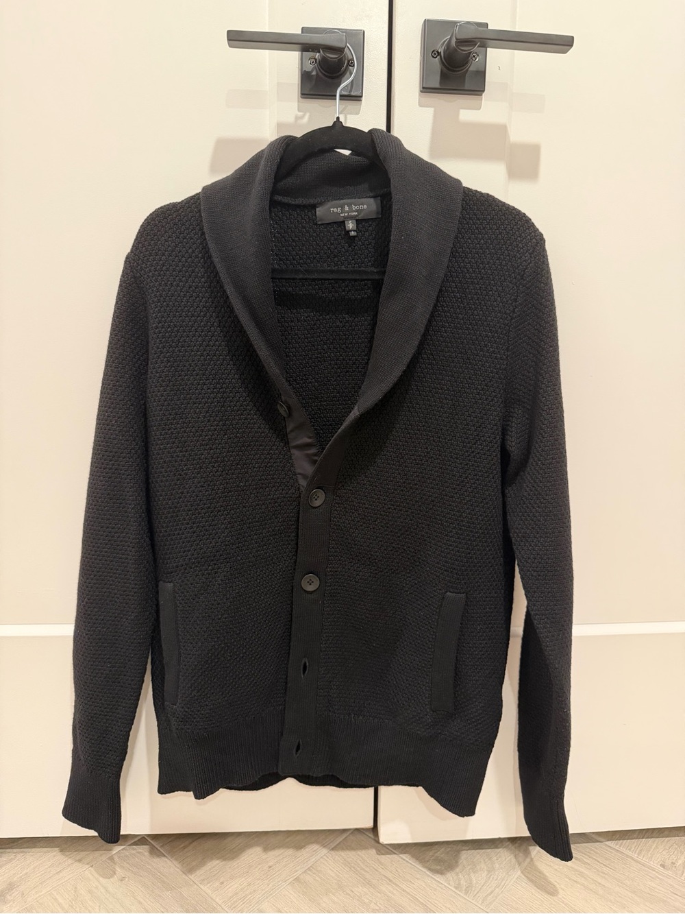 rag & bone Black Knit Cardigan